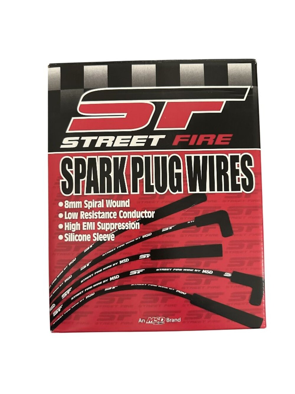 Street Fire Spark Plug Wires MSD 5550 Universal Wire Set 8mm High EMI Supression